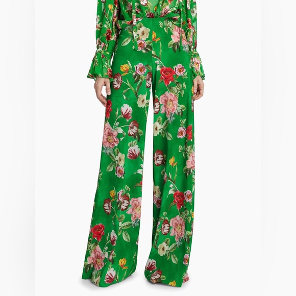 Alice + Olivia Athena Floral Wide-Leg Pants - Picture 4 of 14